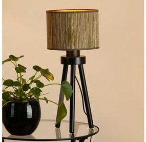 Brilagi - Lampada da tavolo BOSTON ROLLER 1xE27/15W/230V marrone/oro