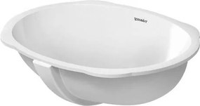 Lavabo da Incasso Sottopiano 510x375 mm Senza Foro con troppopieno Bianco Santosa 0466510000 Duravit