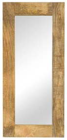 Specchio İn Legno Massello Di Mango 50x110 Cm /