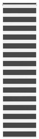 Tenda A Rullo Zebra Nero Larghezza Tessuto 55,9 Cm Poliestere /