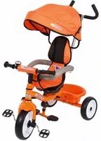 Triciclo a Spinta Seggiolino Reversibile per Bambini Miller Colibrino Arancione