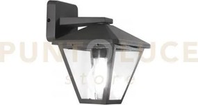 Applique down prisma antracite 1 luce attacco e27 ip44 16x19,1x21,8cm