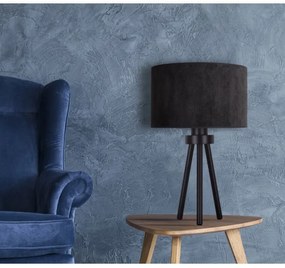 Duolla - Lampada da tavolo LYON 1xE27/15W/230V diametro 30 cm nero