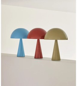 Lampada da tavolo azzurra (altezza 33 cm) Mush - Hübsch
