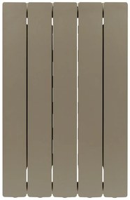 Radiatore acqua calda PRODIGE MODERN in alluminio, 5 elementi, interasse 600 mm, bronze