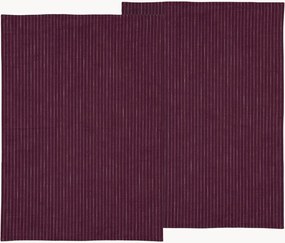 Set di 2 strofinacci in cotone Line