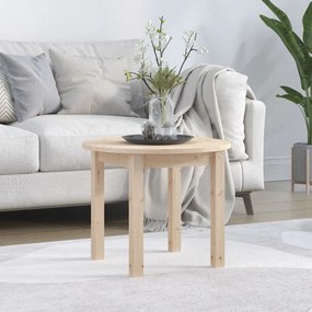 Tavolino da salotto Ø 55x45 cm in legno massello di pino