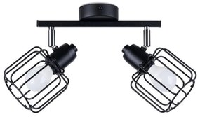 Sollux SL.1115 - Faretto BELUCI 2xE14/40W/230V nero