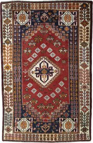 Shiraz Tappeto persiano 190x130 Rosso (Iran) Annodato A Mano