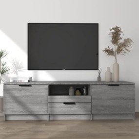 Mobile tv grigio sonoma 140x35x40 cm in legno ingegnerizzato