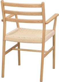 Sedie da pranzo in colore naturale Harlan - Rowico