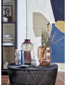 Vaso in vetro marrone Face - Bloomingville