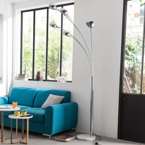 Lampada da terra Kimi in marmo, H 228 cm, E14 5xMAX40W INSPIRE