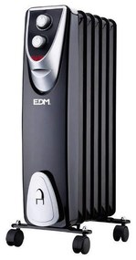 Radiatore EDM Black Edition Nero/Grigio 1000 W