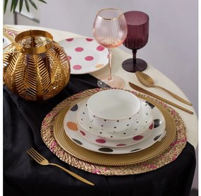 Set da tavola 24 pezzi in porcellana, multicolore