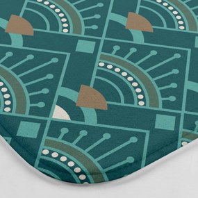 Tappetino per il bagno color petrolio per WC 45x45 cm Imperia – douceur d'intérieur