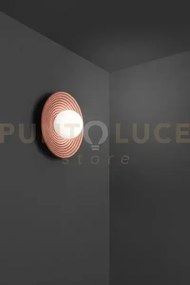 Huevo applique in cemento e metallo terracotta  luce attacco e27 d....