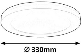 Rabalux 1490 - Plafoniera LED SONNET LED/30W/230V 33cm
