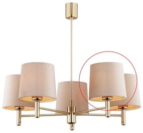 Argon - Paralume di ricambio per lampadario e applique PONTE E27 beige