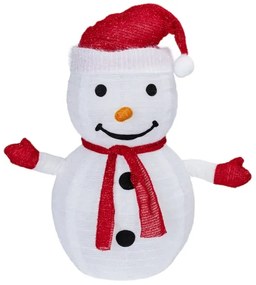 Aigostar - Decorazione natalizia LED per esterni 50xLED/3xAA 0,7m IP44 pupazzo di neve