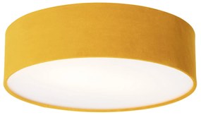 Plafoniera smart ocra 40 cm con interno dorato incl. WiFi A60 - Drum
