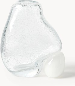 Vaso in vetro con bolle d'aria Nicky, alt. 20 cm