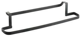 Porta asciugamani sospeso nero Lava Galileo - Metaltex