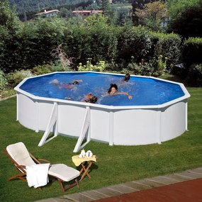 Piscina fuori terra rigida GRE Wet bianco L int 6.1 x 3.75 m