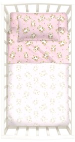 Lenzuola Orsacchiotti Baby Rosa in Cotone Caleffi Kids