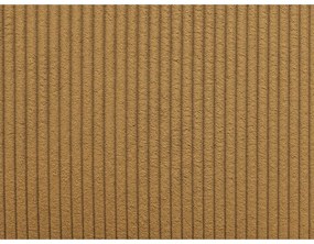 Divano angolare giallo allungabile (con composizione variabile) con rivestimento in velluto a coste Augustin – Bobochic Paris