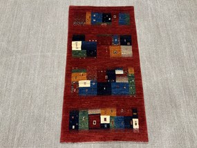 Loribaft Tappeto persiano 130 x 70 Verde (Iran) Annodato A Mano