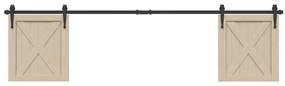 Kit Anta Scorrevole Per Armadio 200 Cm İn Acciaio Al Carbonio /