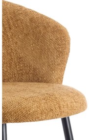 Set di sedie da pranzo giallo ocra in metallo 2 pz Radaja – Light &amp; Living