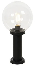 Lampada da terra per esterni nera con sfera in plastica 50 cm IP44 - Sfera