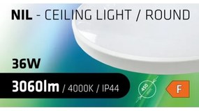 Plafoniera LED da bagno CIRCLE LED/36W/230V 4000K diametro 45 cm IP44 bianco