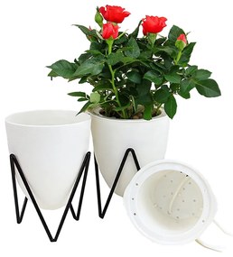 Vaso autoinnaffiante in plastica ø 14 cm Poppy - Tomasucci