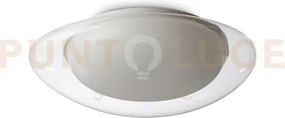 Squish plafoniera led 3000k 20w 1850 lm ip20 in policarbonato 48cm
