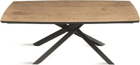 Tavolo fisso FLOYD 160 cm con piano in Rovere Crudo