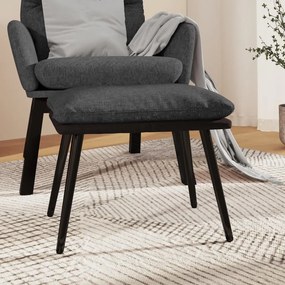 Sgabello Grigio Scuro 45x29,5x35 Cm İn Tessuto E Similpelle /