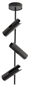 Faretto da soffitto Leda 3, verde oliva, a 3 luci, acciaio, altezza 76 cm SIGMA, dimmerabile, Verde, Soggiorno / Sala da pranzo, Metallo, Moderno, Faretto