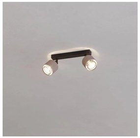 Eglo 43657 - Applique ROSLEY 2xE14/40W/230V nero/beige