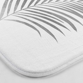 Tappetino per il bagno bianco e argentato per WC 45x45 cm Orbella – douceur d'intérieur