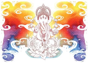 Stampa su tela – Ganesha indù