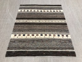 Loribaft Tappeto 150 x 180 Grigio (Iran) Annodato A Mano