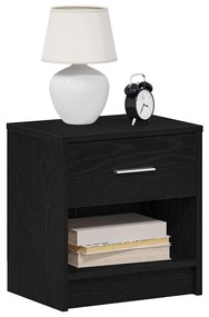Comodini 2 Pz Con Cassetto Nero 39x28x41 Cm /