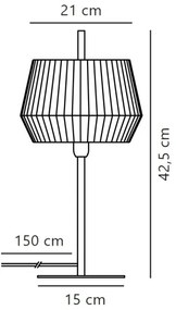 Nordlux - Lampada da tavolo DICTE 1xE14/40W/230V beige/nero