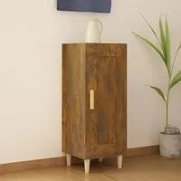 Credenza Rovere Fumo 34,5x34x90 cm in Legno Multistrato 817432