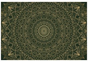Carta da parati – Mandala ornamentale dettagliata in verde
