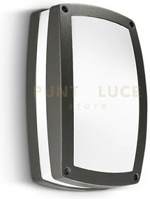 Ges300- plafoniera 29cm per esterno ip54 2 luci attacco e27 colore ...