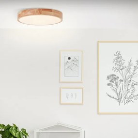 Brilliant - Plafoniera LED SLIMLINE LED/22W/230V Ø 39 cm, legno di gomma